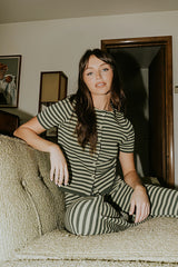 Ireland Striped Top in Green