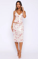 Bright Star Sequin Midi Skirt Whispering Roses