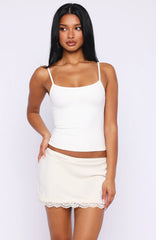 Love For A Lifetime Mini Skirt Cream