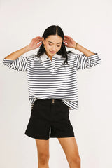Layla Collared Striped Top