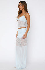 Not The One Maxi Skirt Blue
