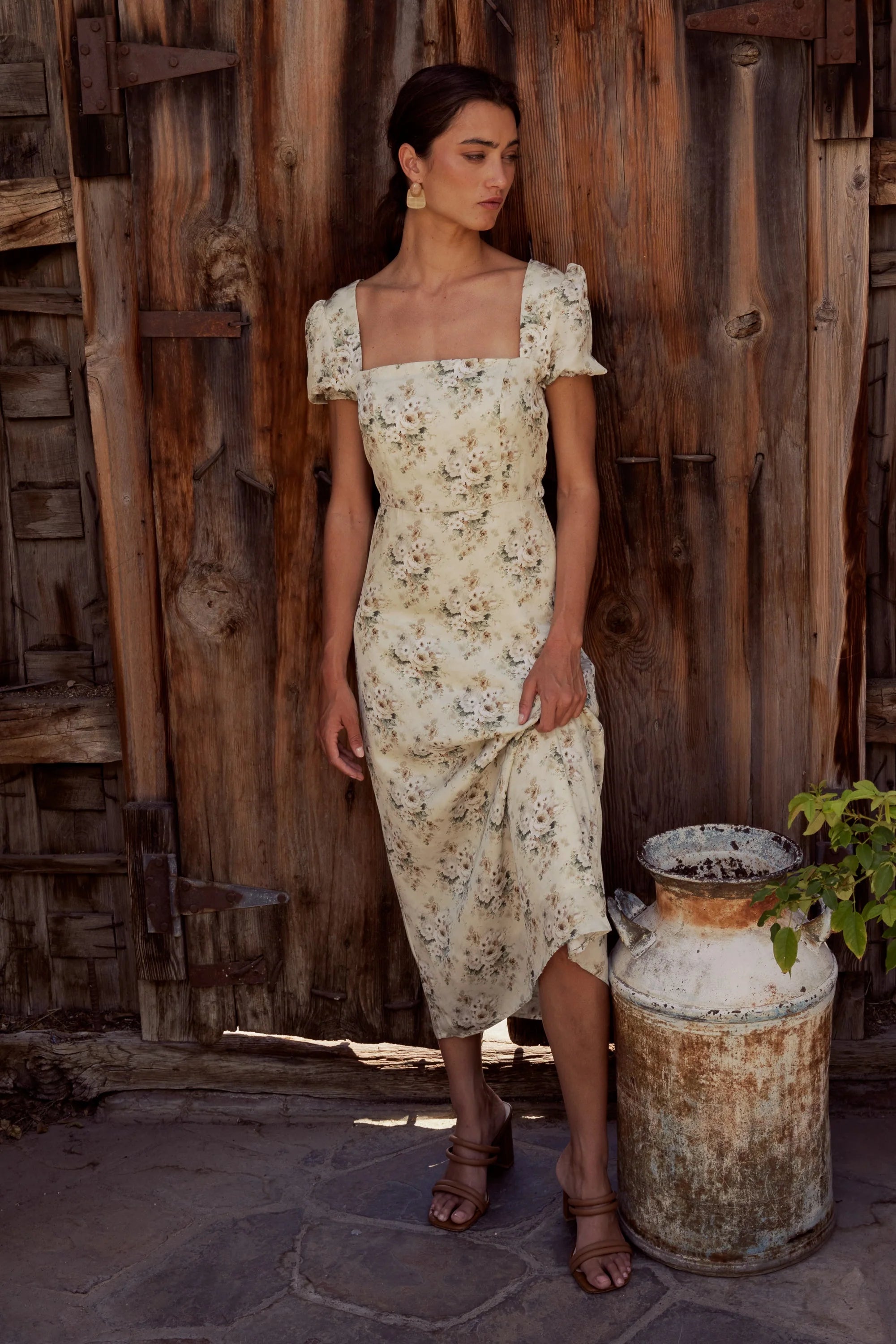 Ayden Floral Midi Dress
