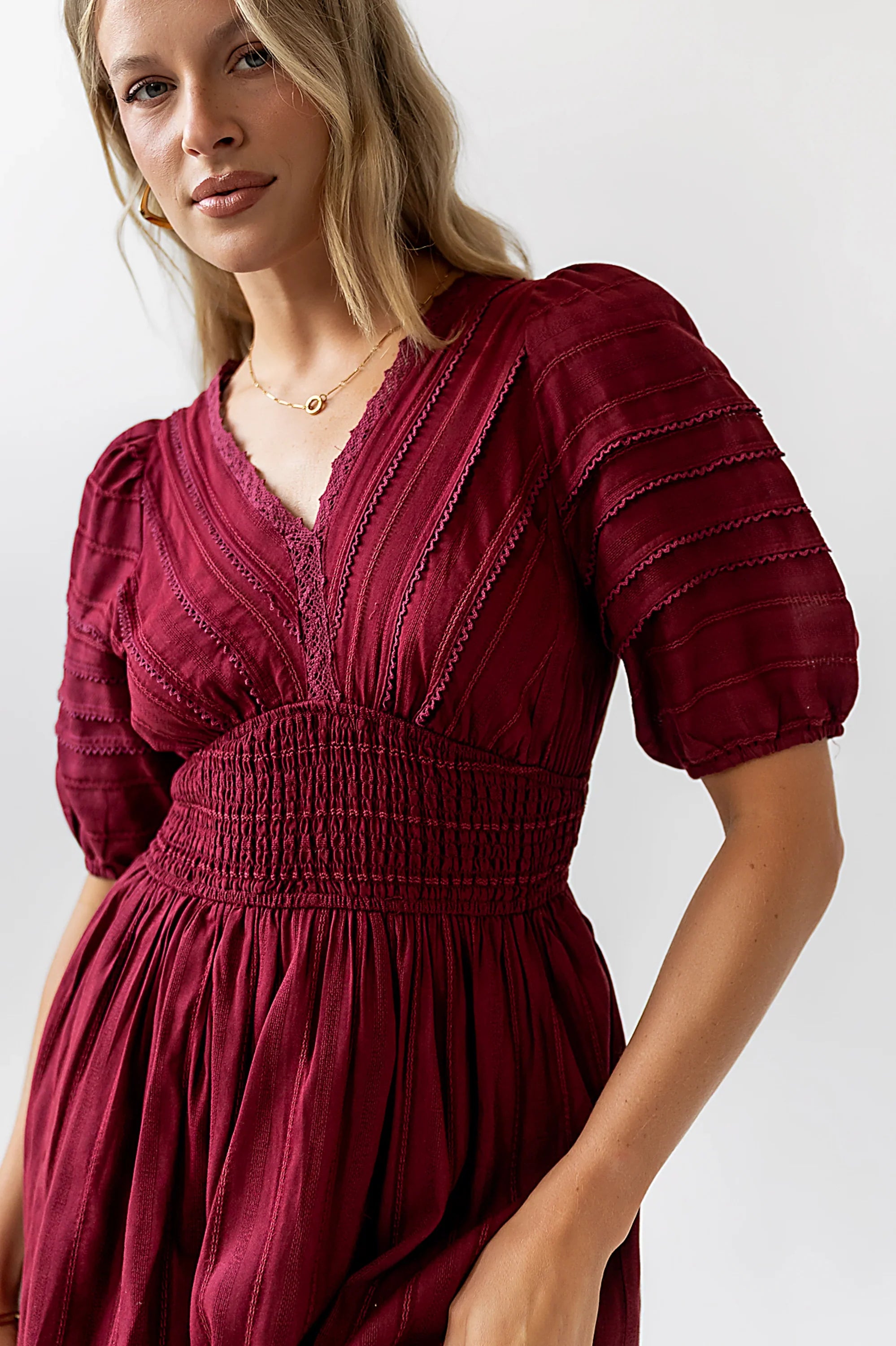 Tammia Ric Rac Midi Dress