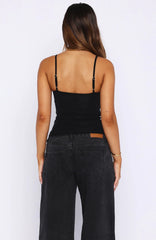 Eiffel Lights Top Black