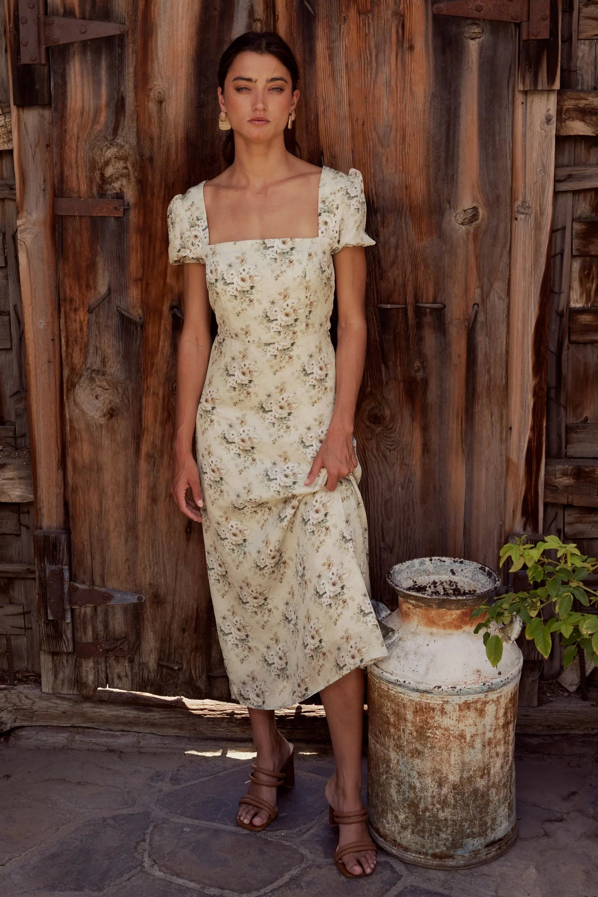 Ayden Floral Midi Dress