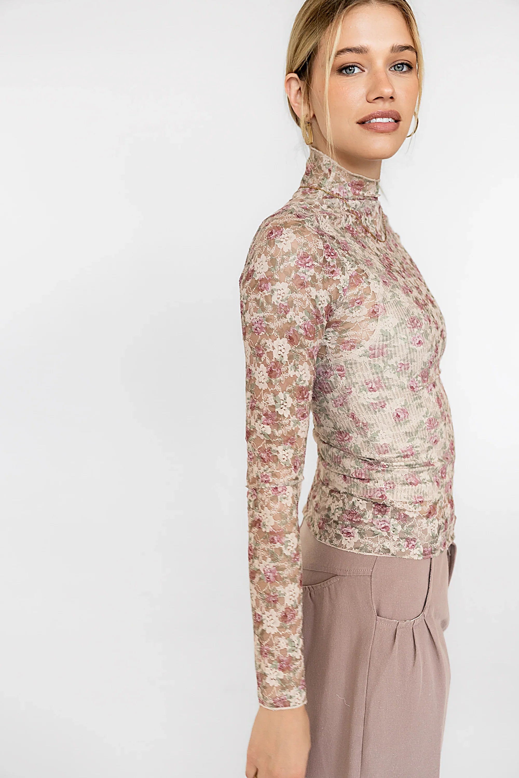 Renne Floral Lace Top