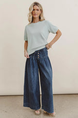 Pauly Short Sleeve top in Sage